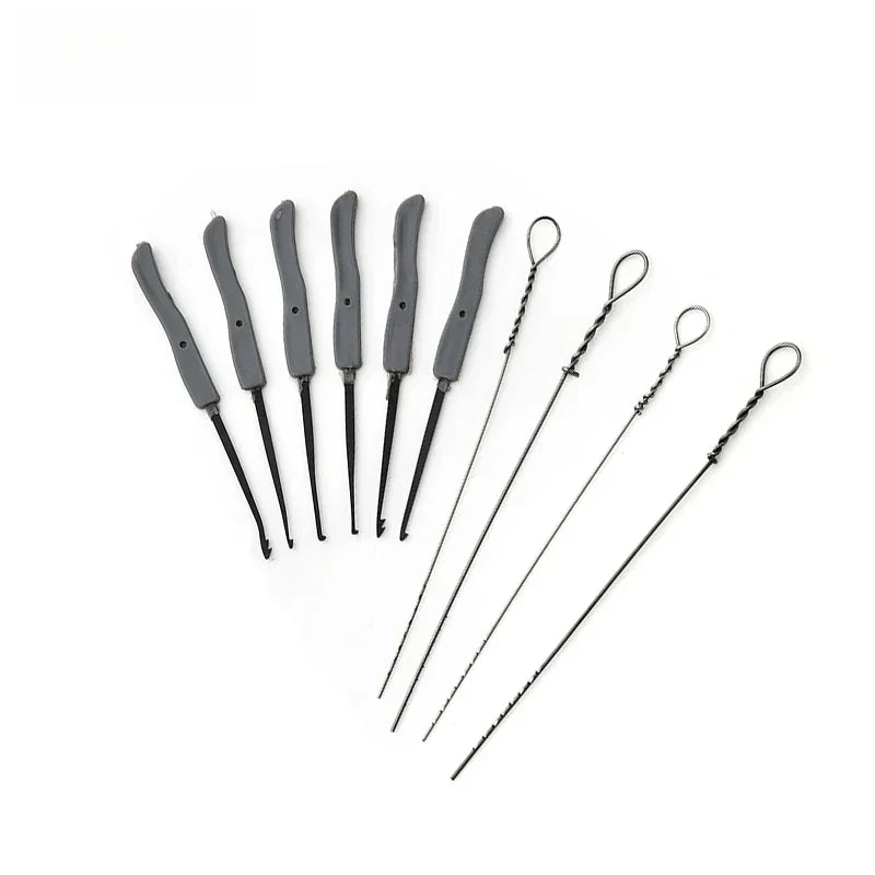 10/12PCS Lock Pick Set Locksmith Extractor Tools Broken Key Auto Extractor Remove Hooks Stainless Steel DIY Hand Tools Hardware