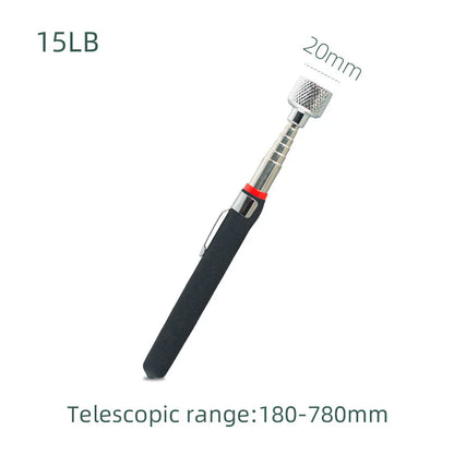 Flexible Magnetic Pickup Tool Telescopic Magnetic Pickup Tool with Pocket Clip for Picking Up Small Parts Key Screw Metal Object