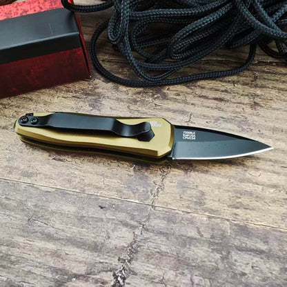 KS Launch 4 7500 Camping Mini Pocket Folding Knife Aluminum Alloy Handle Adventure Pratical EDC Outdoor Multifunctional Knives