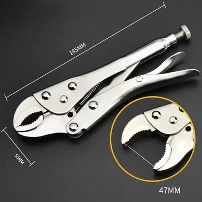 Powerful Pliers, Multifunctional Pressure Pliers, Heavy-duty Tools, Industrial Grade Fixed Circular Mouth Force Wrench, C- type