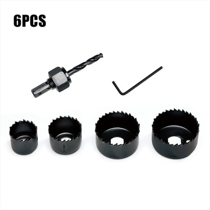 Hole Saw Set,Metal Core,6PCS Saw Cup Wood Crown, Drill Bit For Wood ,Woodworking Tools