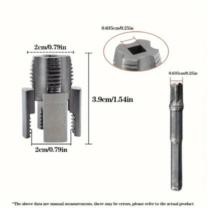 New Integrated Interior and Exterior Water Pipe Threading Tool 4 Points 6 Points Universal Electric Drill Threading Tool