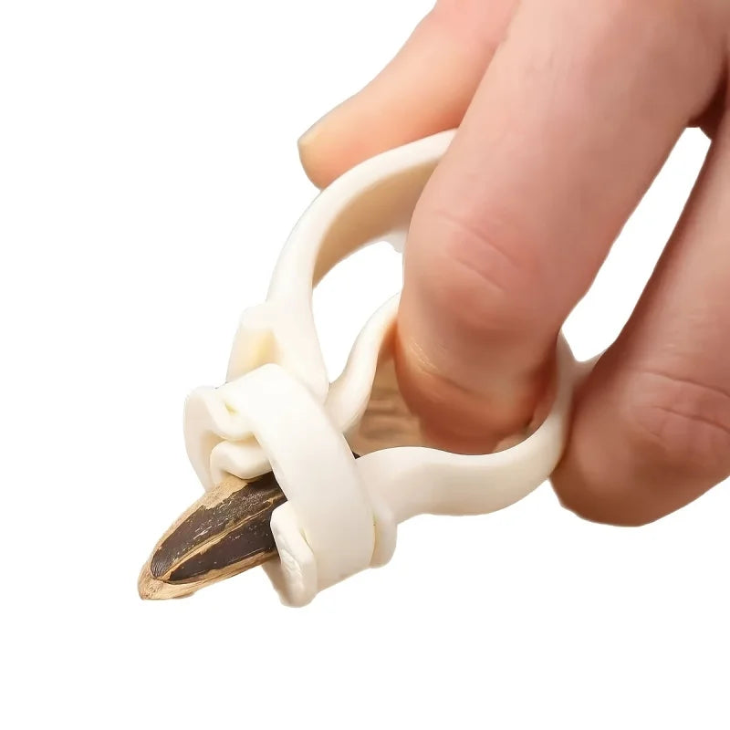 2Pcs Sunflower Seed Cracking Pliers Multi Color Handheld Peeler Easy Use Teeth Hand Protection Tool