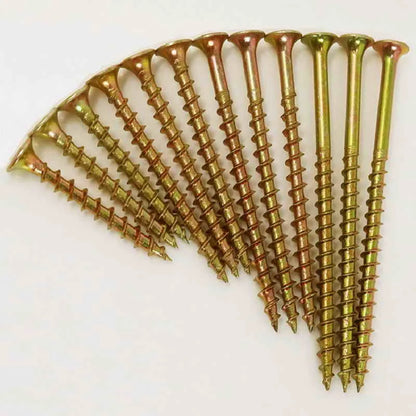 465 PCS Wood Interior Construction Screw Coarse Thread Phillips Drive Bugle Head Yellow Zinc Drywall Screw Assortment Kit
