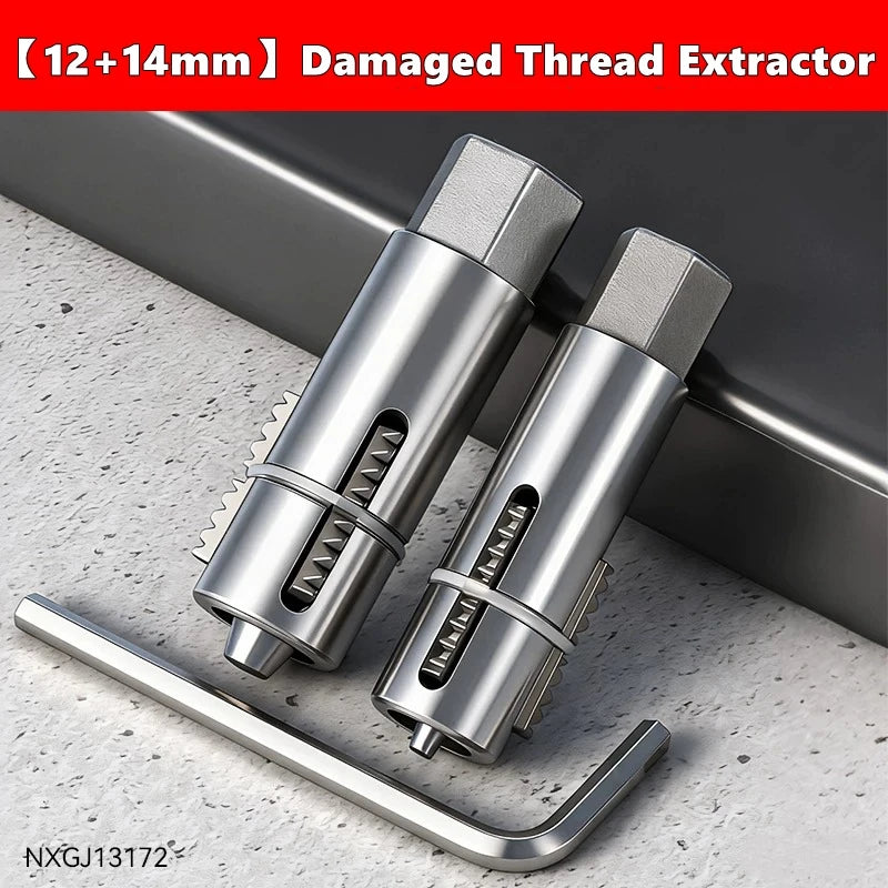 Faucet Angle Valves Broken Wire Extractor Set Damage Screw Extractor Remover For Plumbing Maintenance Pipe Thread Extractors