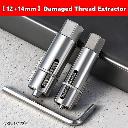 Faucet Angle Valves Broken Wire Extractor Set Damage Screw Extractor Remover For Plumbing Maintenance Pipe Thread Extractors