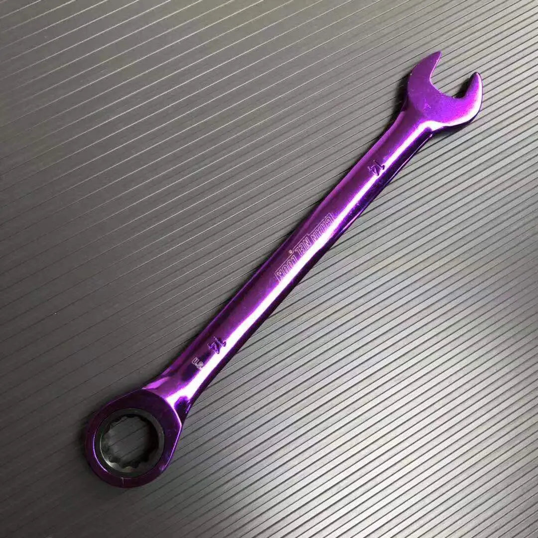 Multi-function Ratchet Wrenches Dual-purpose Open Movable Wrench Hex Key Hardware Hand Tools Accessories 8/10/12/14/17/19mm