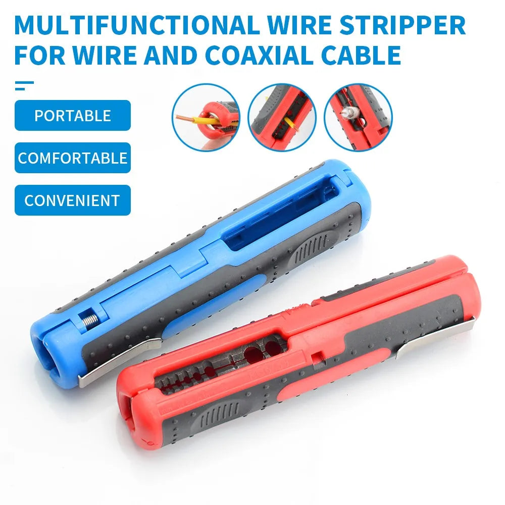 TINSOL Cable Wire Stripper Cutter Pliers Multifunctional Portable Antiskid Handle Hand Tool Hardware Tool Strip Pen Clip for Use