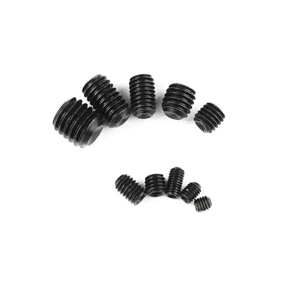 200pcs 304 Stainless Steel Grub Screw Kit M3 M4 M5 M6 M8 Hex Socket Flat Point Set Screws for Machinery Furniture Motorcycle