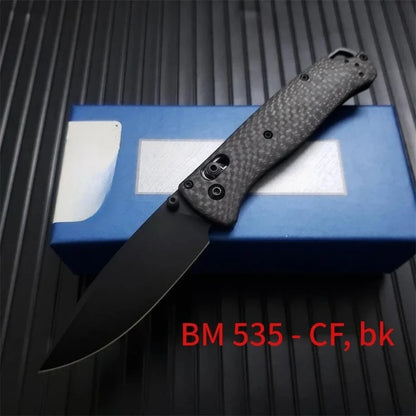 BM 533/535 Bugout Damascus Folding Knife Outdoor Camping Hiking Cutting Tools EDC Fishing Knife Gift for Men