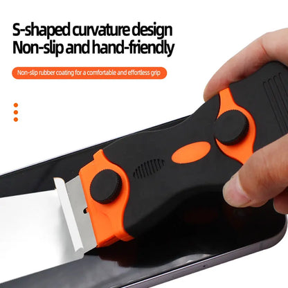 Razor Scraper Car Window Blade Knife Cleaner Ceramic Glass Sticker UV Glue Cleaner Remover Automotive Film Ceramic Tool Suit