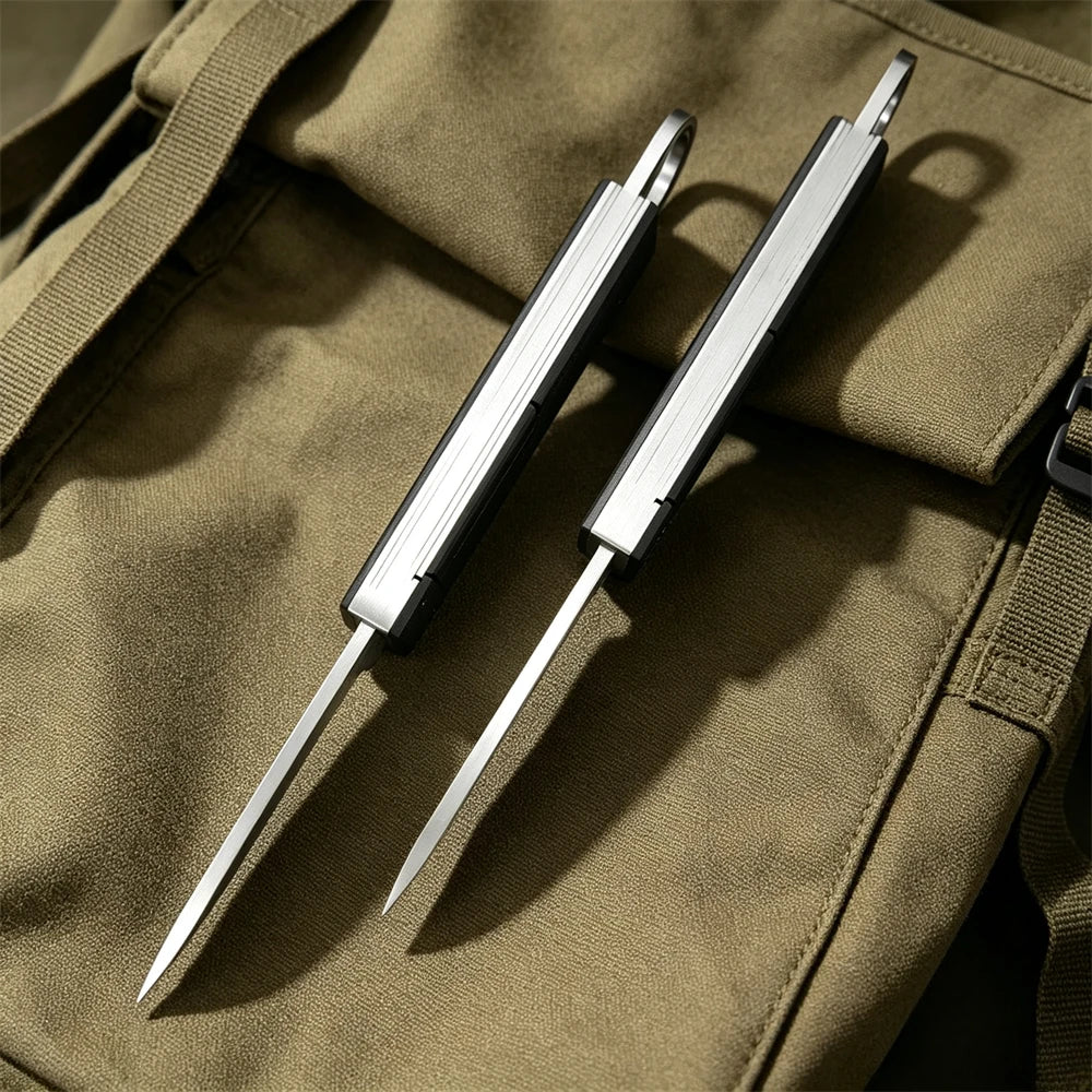 High Hardness Folding EDC Knife Lightweight Aluminum Handle All-Purpose Outdoor Tool for Camping Hunting Fishing Everyday Carry