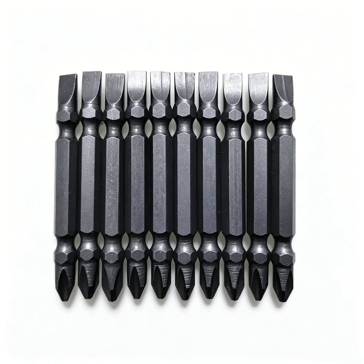 Premium S2 Alloy Steel 2-in-1 Screwdriver Bits High Hardness Strong Magnetic Cross Slotted Bit Set for Home & Car Repair