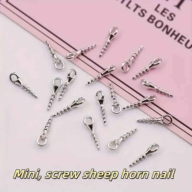 100 Mini DIY Metal Screws, Suitable for Walls, Wood, Pendant Tools, Accessories, Home Furnishings