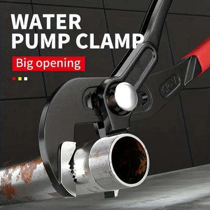 Water Pump Pliers Notch Pliers Self-Locking Pipe Pliers Multifunctional Automatic Adjustment Household Faucet Universal Wrench