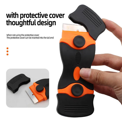 Razor Scraper Car Window Blade Knife Cleaner Ceramic Glass Sticker UV Glue Cleaner Remover Automotive Film Ceramic Tool Suit