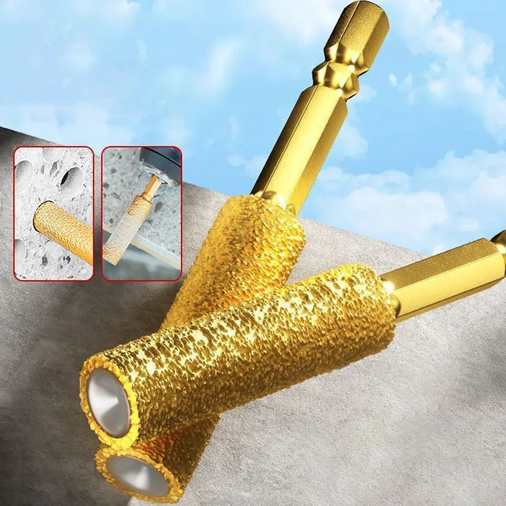 6pcs 6/8/10/12/14/16mm Hexagonal Shank Core Drill Bit For Tile Granite Marble Concrete Dry Drilling Tools