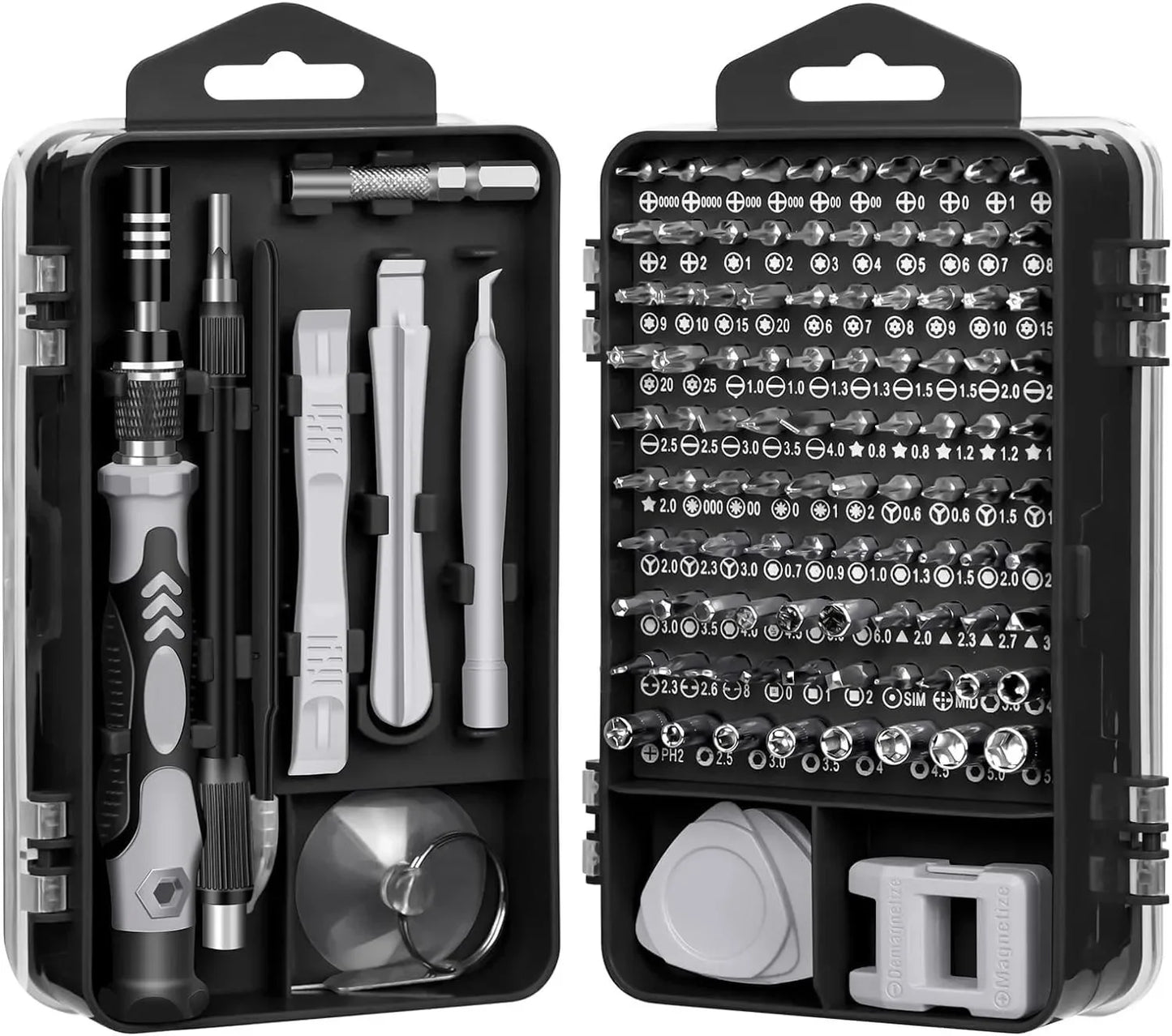 Precision Screwdriver Set 115 in 1 Electronic Repair Hand Tools Micro Magnetic Drill Bits for iPhone PC Mac DIY Game Console
