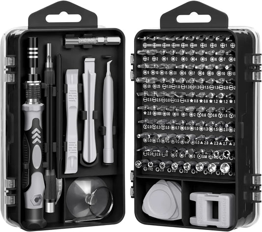 Precision Screwdriver Set 115 in 1 Electronic Repair Hand Tools Micro Magnetic Drill Bits for iPhone PC Mac DIY Game Console