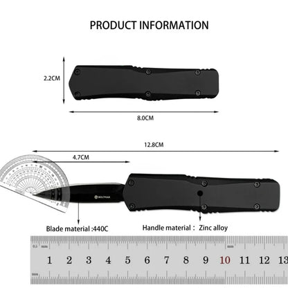 Mini A07 Folding Knife Zinc Alloy Handle 440c Blade Outdoors Camping Hiking Survival Pocket Knives Combat Military Men's Gift