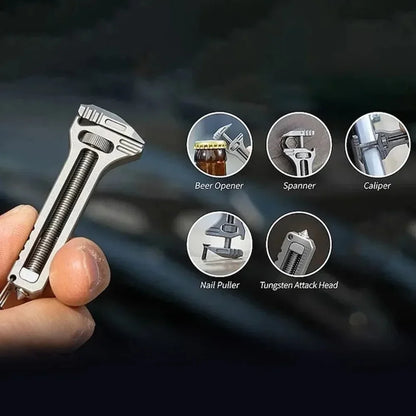 Mini Wrench Pocket Portable Multitool Tools for Outdoor Camping Compact Titanium Alloy Bottle Opener Outdoor Small Tools
