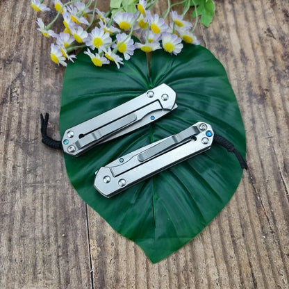 CR Durable Folding Knife 440C Blade 420 Steel Handle Handmade Suitable for Outdoor Camping Daily Emergency Carrying Men's Gifts.