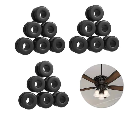 Set of 18 Replacement Rubber Grommets for Hunter 1/2 Inch holes, black [1]