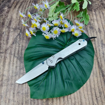CR Durable Folding Knife 440C Blade 420 Steel Handle Handmade Suitable for Outdoor Camping Daily Emergency Carrying Men's Gifts.