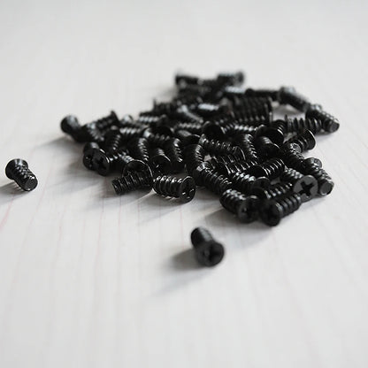 30PCS Black Computer PC Case Cooling Fan Durable Screw For Fans 60mm 80mm 120mm