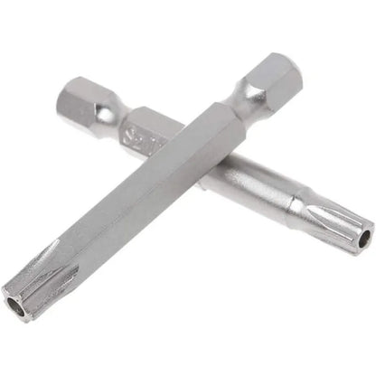 7 Pcs 5 Point Star Screwdriver Bits 50mm S2 Magnetic Star Screw Driver 1/4" Hex Shank T10 T15 T20 T25 T27 T30 T40