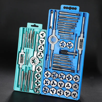 12/20/40pcs Multi-Size Portable Home Taps Slabs Tool Cases  Hardware Tool Portable Universal Combination Alloy Ste