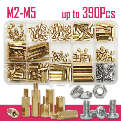 Brass M2 M2.5 M3 M4 PCB Standoffs Kit