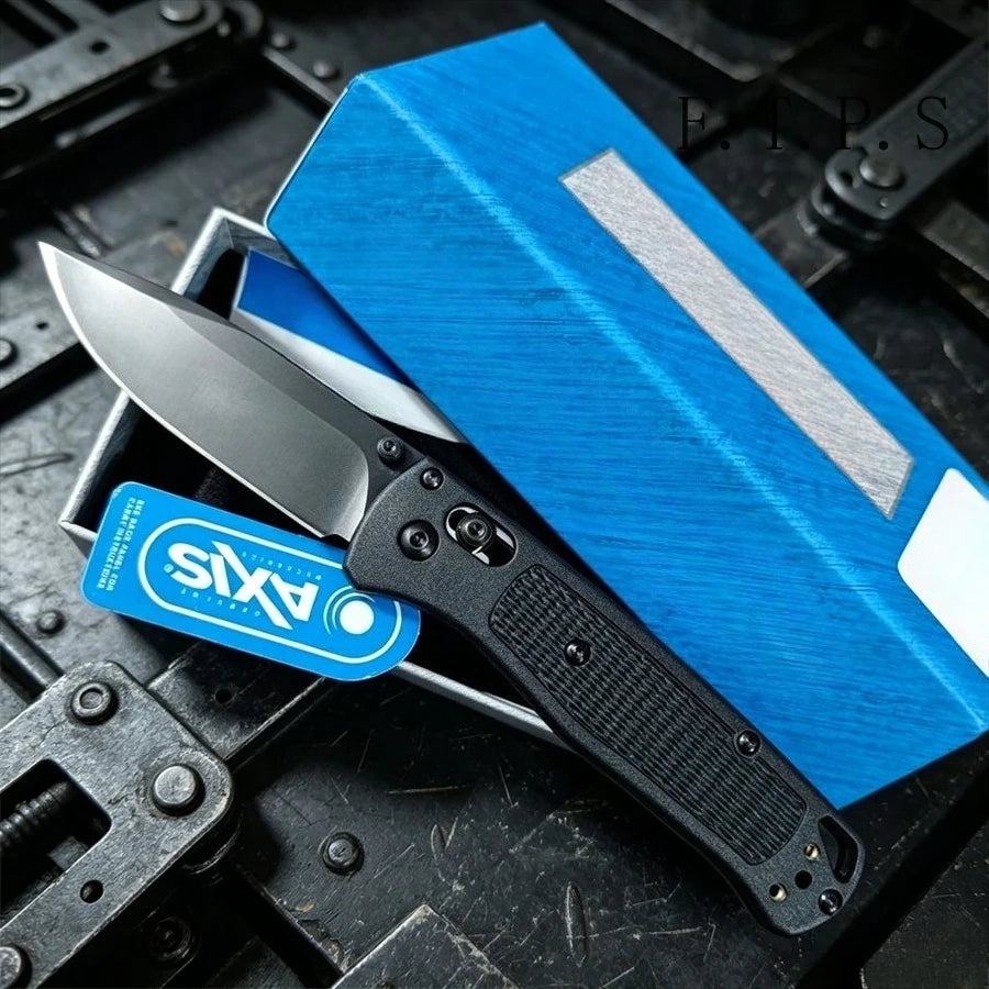 BM 535 EDC Folding Pocket Knife Drop-Point Blade Nylon Wave Fiber Handle Outdoor Hunting Camp Survival Multifunctional Tools