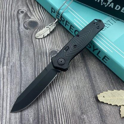 8551 Folding Knife, 3.30-inch S90V Blade, Nylon Woven Handle—EDC, Hiking, Adventure, Cutting, Multi-Purpose, Trekking Tool, Gift, Pocket Jungle Outdoor Knife