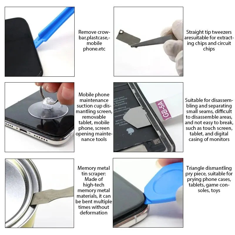 14/20/23 IN 1 Screen Opening Mobile Phone Combination Disassemble Repair Kit For iPhone Multi Function Remove Screen Repair Tool