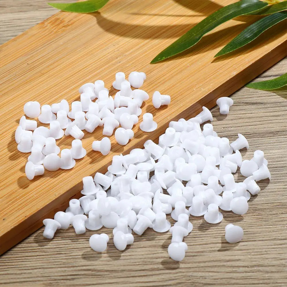 100Pcs Furniture Hole Covers Decor Plastic 5mm Diameter Screw Cap Cabinet Drill Hole Dust Plug Grommet Hardware Fitting