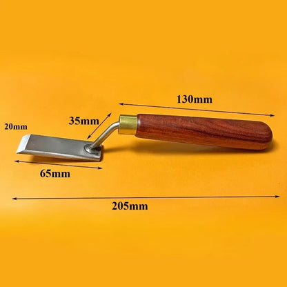 10/16/20mm High Foot Shovel Woodworking Trimming Special Carving Chisel Flat Bottom Gooseneck Shovel Knife Hand Hardware Tools