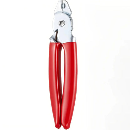 Hog Ring Pliers Kit with Galvanized Rings for Animal Pet Cages Furniture Ropes Bagging Auto Upholstery DIY Repair Tool