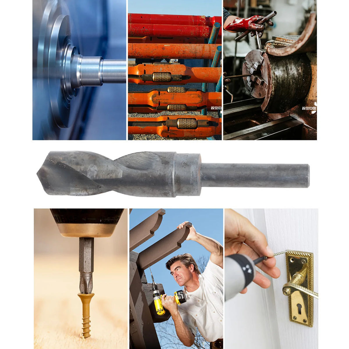 High Speed Steel Drill Bit Twist Drill Bit Sturdy High Speed Steel 24.5/26/27/28mm Twist Drill Bit Drilling Tool Twist Drill