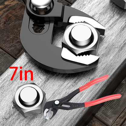 Water Pump Pliers Notch Pliers Self-Locking Pipe Pliers Multifunctional Automatic Adjustment Household Faucet Universal Wrench