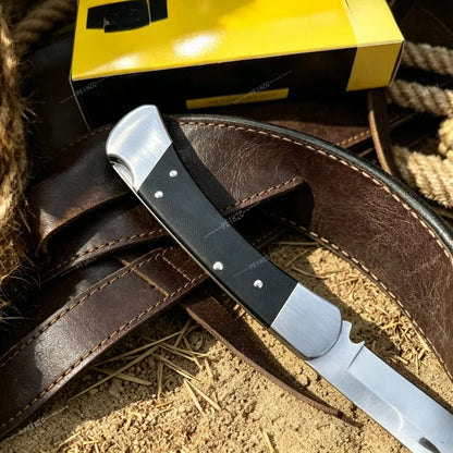 110 Folding Knife D2 Steel Blade G10 Handle Outdoor Camping Portable Hiking Survival Multi-purpose EDC Pocket Knife Men's Gift