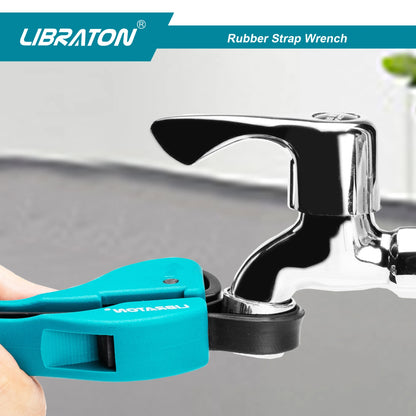 LIBRATON 1PC Multifunctional Belt Wrench Adjustable Rubber Strap Jar Wrench Tool Opener Wrench Cartridge Pipe Oil Filter Tool