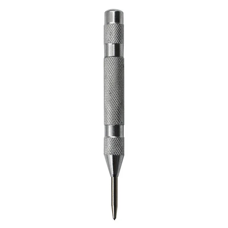 Automatic center punching woodworking marking tool, metal drill bit woodworking pressing teeth fixed-point punching marking tool