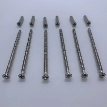 25 Pcs/Set Door Handle Screws - Through Fixing Bolts for Door Handle Roses, Knobs & Door Lock Metal Hardware