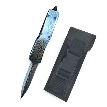 High-Quality Jungle Outdoor Knife with Aluminum Handle and 440C Blade—Portable Camping, Adventure, Hiking, and Fishing Tool