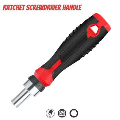 1/4 (6.35mm) Hi-Spec Ratchet Screwdriver Bit Set Multifunctional Magnetic Bit Driver Holder Handle Slotted Hex Torx Phillips Bit