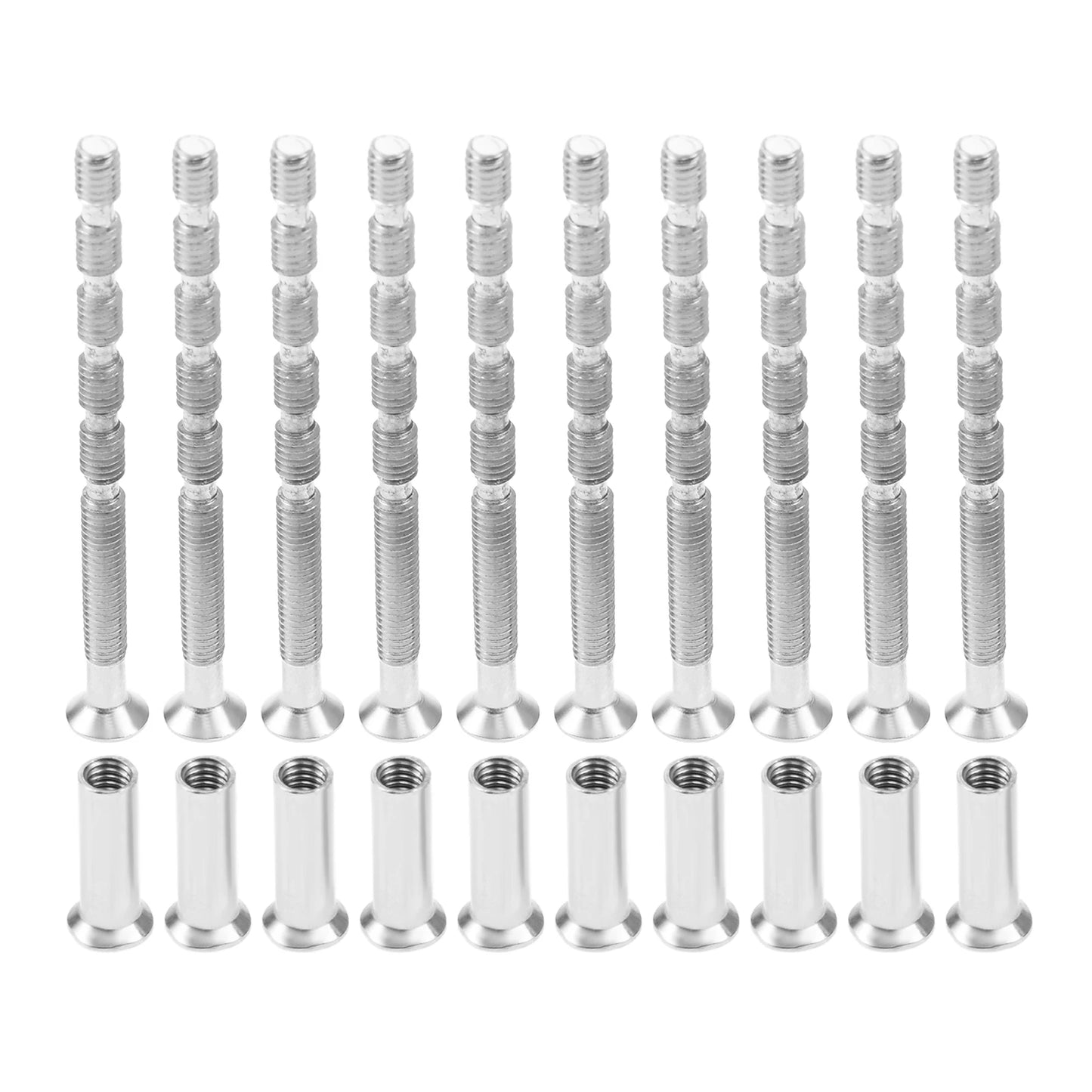 10 Set Door Handle Screw Knob Hardware Lever Handle Screws Connecting Flat Countersunk Head Fixing M4x16 Cross Sleeve M4x60 Bolt