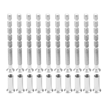 10 Set Door Handle Screw Knob Hardware Lever Handle Screws Connecting Flat Countersunk Head Fixing M4x16 Cross Sleeve M4x60 Bolt