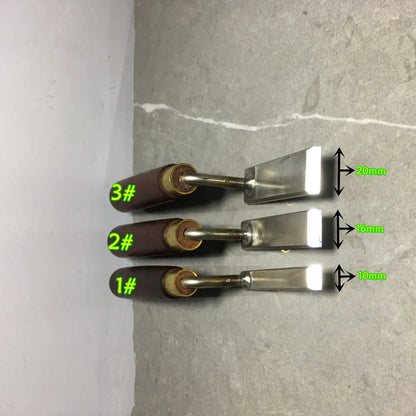 1 Set High Foot Shovel Woodworking Trimming Special Carving Chisel Flat Bottom Gooseneck Shovel Knife Hand Hardware Tools