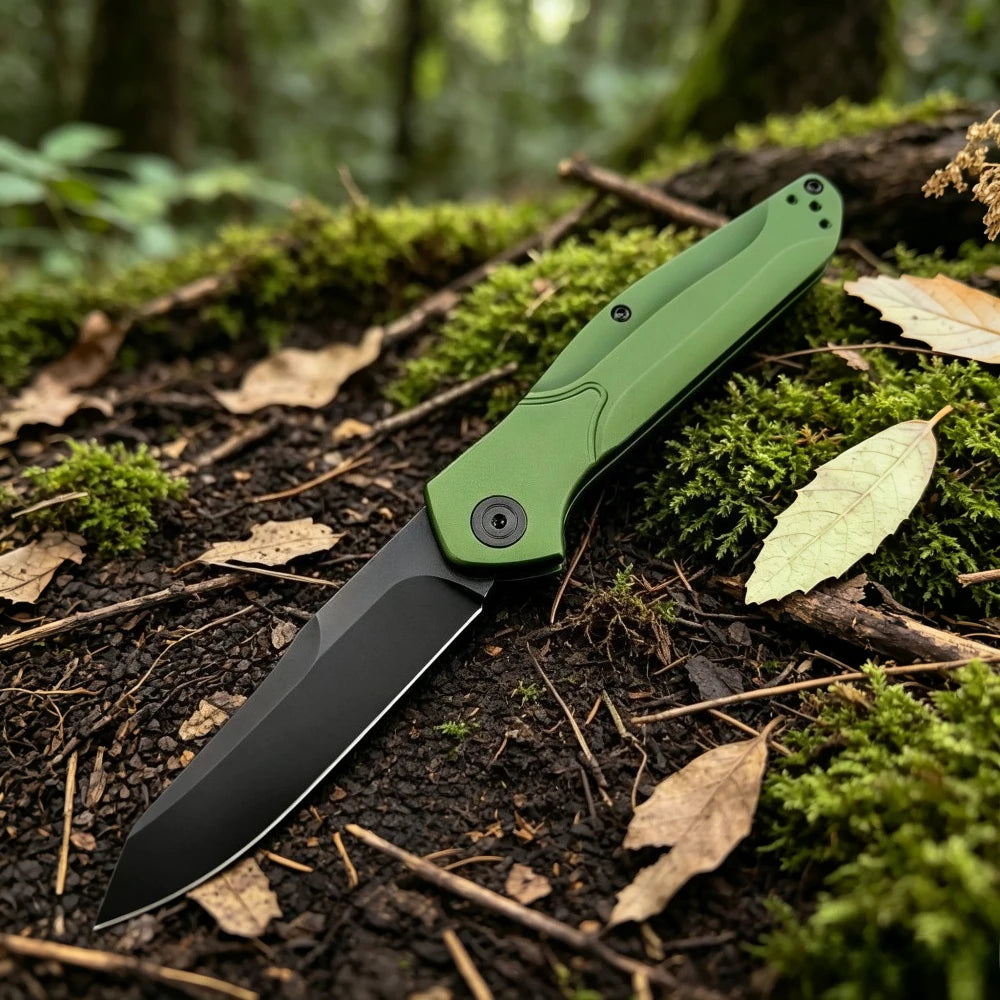Compact Portable 9400 Folding Knife D2 Blade Aluminum Handle Outdoor Multi-functional Practical EDC Tool